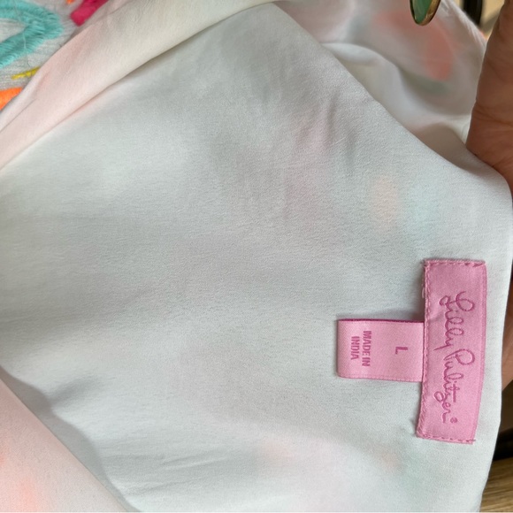 Lilly Pulitzer 🦩 Ellie Tunic Dress, Resort White, Large 🏝️ GUC - Picture 7 of 10